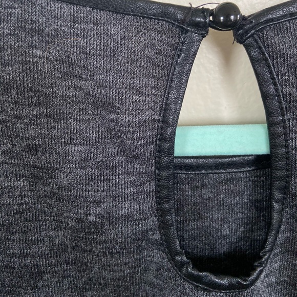 Women’s dark grey knee length sweater dress - Picture 5 of 5